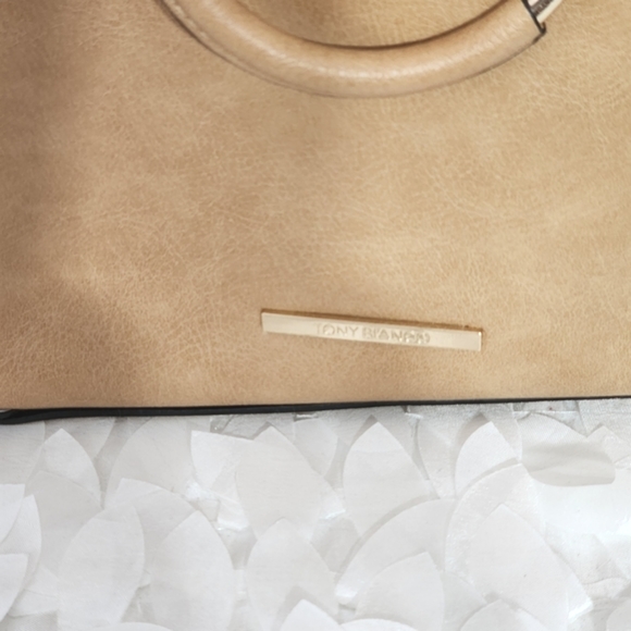 Tony Bianco bag satchel tote textured faux leather 27x23 cm NWOT - Picture 3 of 16